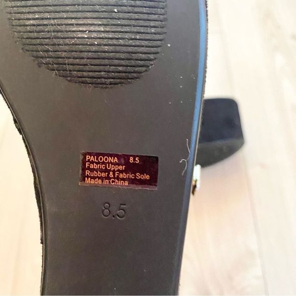 Black Bejeweled Lemon Drop Platforms - Picture 4 of 4